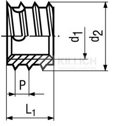závitová vložka M10x14x1.5x10 NEREZ 1.4305 TYP BAV-Ensat 307 Firma Killich s.r.o. nabízí různé závitové vložky (DIN 7965