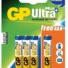 baterie GP SUPER AA Alkalické Ultra Plus 9V (6LR61) Firma Killich s.r.o. dodává různé druhy baterií.