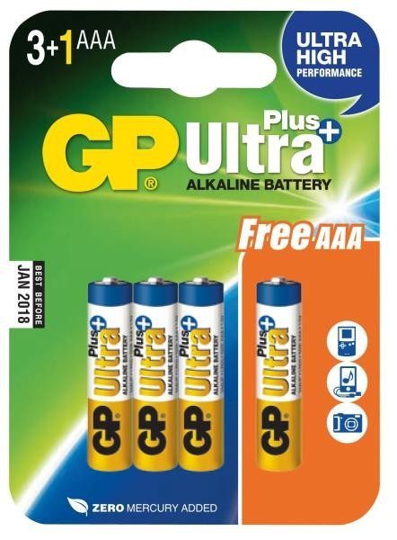 baterie GP SUPER AA Alkalické Ultra Plus 9V (6LR61) Firma Killich s.r.o. dodává různé druhy baterií.
